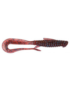 Съедобный силикон Виброхвост Mad Worm 3.5" цвет 11 Grape... 2