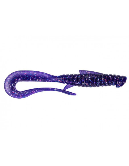 Їстівний силікон Віброхвіст Mad Worm 3.5" колір 03 Violet UV кількість в пачці 6шт