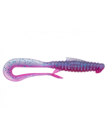Їстівний силікон Віброхвіст Mad Worm 3.5" колір 51 Clear Morning Dawn UV кількість в пачці 6шт