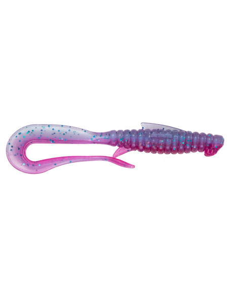 Їстівний силікон Віброхвіст Mad Worm 3.5" колір 51 Clear Morning Dawn UV кількість в пачці 6шт