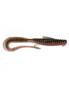 Съедобный силикон Виброхвост Mad Worm 3.5" цвет 52 Red...