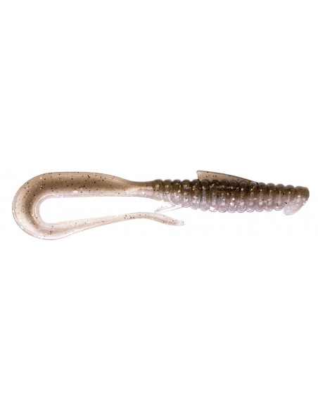 Съедобный силикон Виброхвост Mad Worm 3.5" цвет 55 Rainbow Trout UV количество в пачке 6шт