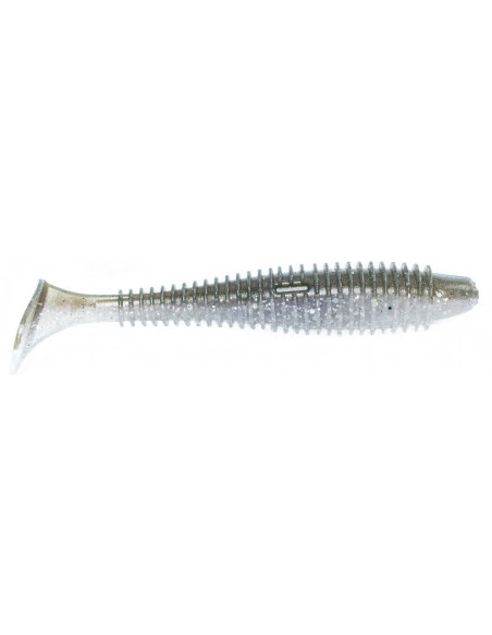 Їстівний силікон Віброхвіст Fatik 3.8" колір 55 Rainbow Trout UV кількість в пачці 4шт