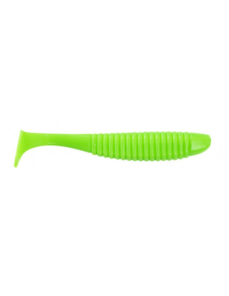 Їстівний силікон Віброхвіст Shiner 8" (205мм) колір 10 Acid Green UV кількість в пачці 2шт