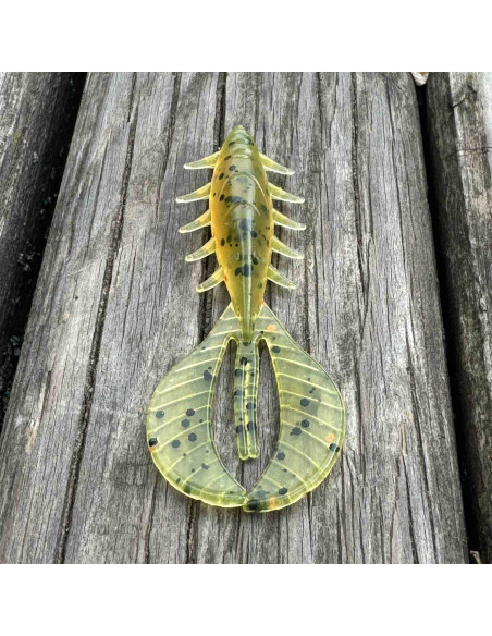 Їстівний силікон рак Chubby Craw 2.4" 60мм колір 53 HOT Fire Tiger UV кількість в пачці 7шт