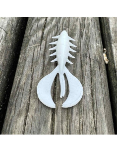 Съедобный силикон рак Chubby Craw 2.4" 60мм цвет 13 White... 2