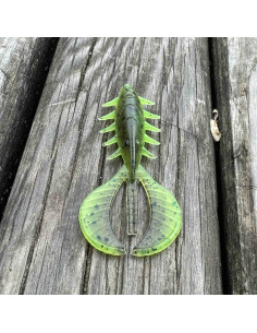 Съедобный силикон рак Chubby Craw 2.4" 60мм цвет 16 KIWI... 2