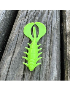 Съедобный силикон рак Chubby Craw 2.4" 60мм цвет 10 Acid... 2