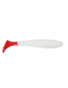 Їстівний силікон Віброхвіст Fatik 2.8" колір 68 WHITE Red...