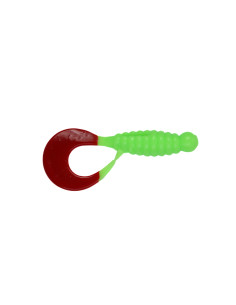 Съедобный силикон Твистер Twister 2.2" цвет 67 Acid Green...