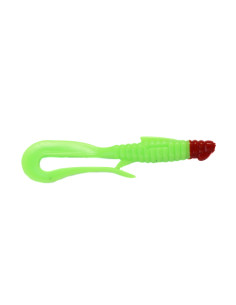 Съедобный силикон Виброхвост Mad Worm 3.5" цвет 66 Acid...