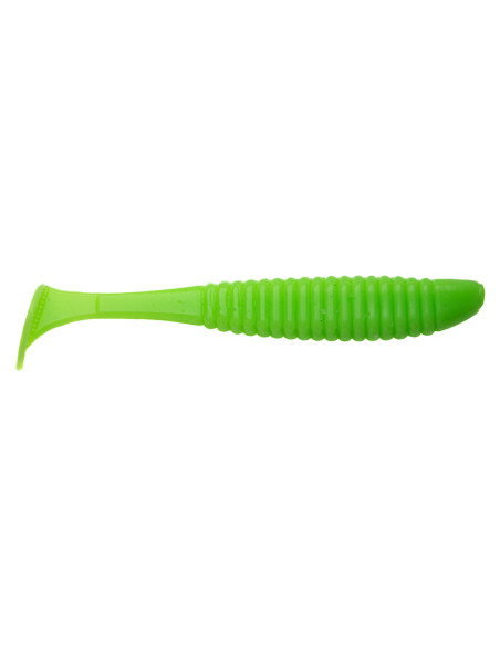 Їстівний силікон Віброхвіст Shiner 3" колір 10 Acid Green UV кількість в пачці 6шт