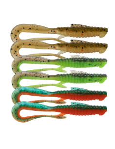 Съедобный силикон Виброхвост Mad Worm 3.5" цвет 69 AB...