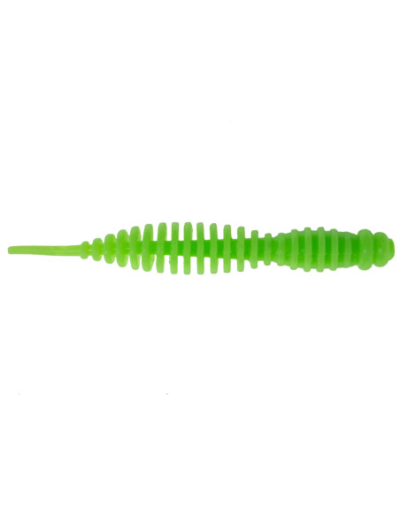 Съедобный силикон Червь Killer Lip 2" цвет 10 Acid Green UV количество в пачке 10шт