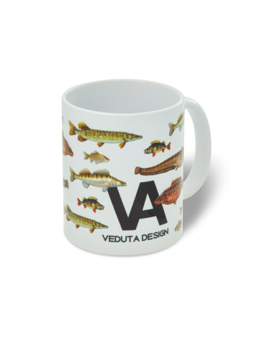 Чашка для риболова VEDUTA 330ml "Риби біла"