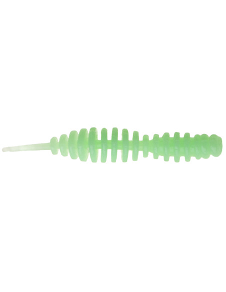 Съедобный силикон Червь Killer Lip 1,4" цвет 09 Green Milk UV количество в пачке 12шт