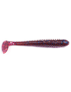 Съедобный силикон Виброхвост Zander Worm 3" цвет 11 Grape...