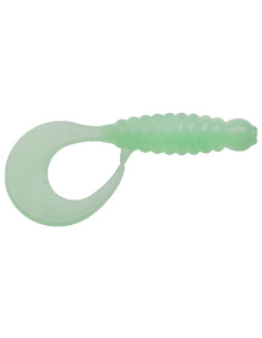 Їстівний силікон Твістер Twister 2.2" колір 09 Green Milk... 2