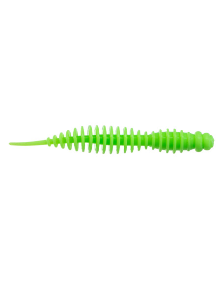Съедобный силикон Червь Killer Lip 3" цвет 10 Acid Green UV количество в пачке 6шт