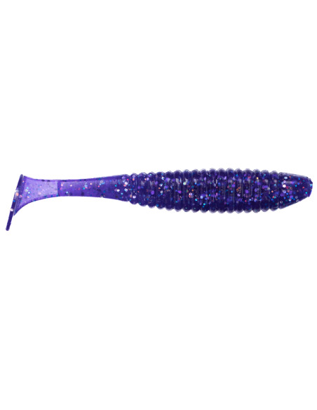 Съедобный силикон Виброхвост Shiner 3" цвет 03 Violet UV количество в пачке 6шт