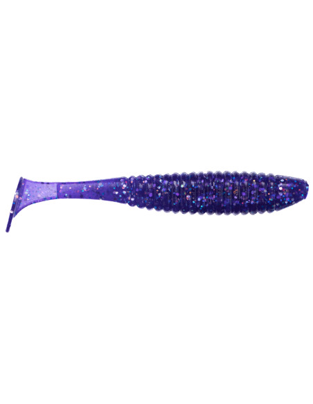 Съедобный силикон Виброхвост Shiner 3" цвет 03 Violet UV количество в пачке 6шт